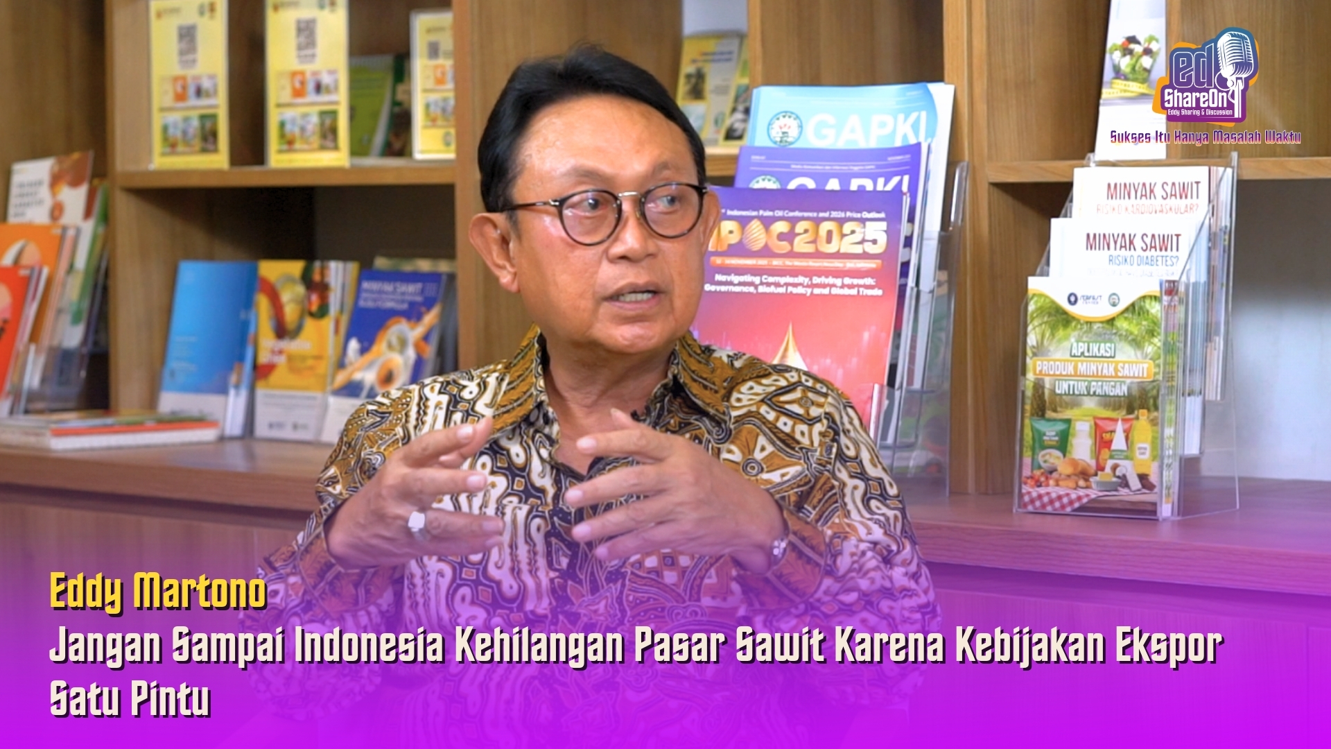 Eddy Martono saat di podcast EdShareOn. (Foto: EdShareOn.com)