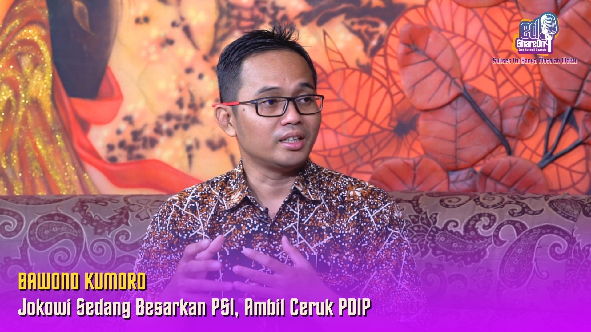 Bawono Kumoro saat di podcast EdShareOn. (Foto: EdShareOn.com)