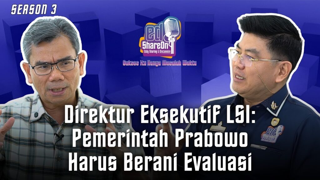 Djayadi Hanan saat di podcast EdShareOn. (Foto: EdShareOn.com)