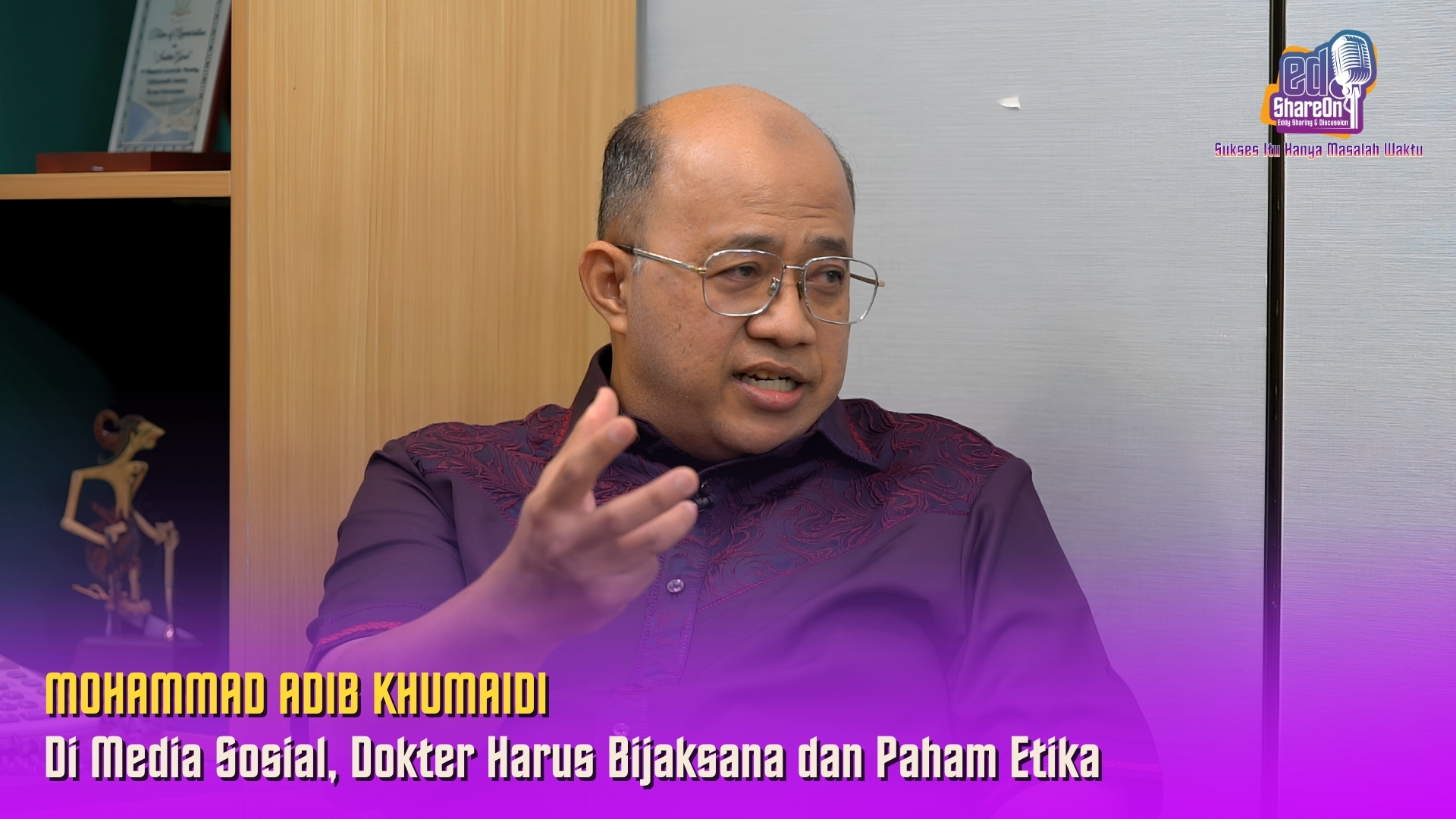 Adib Khumaidi saat di podcast EdShareOn. (Foto: EdShareOn.com)