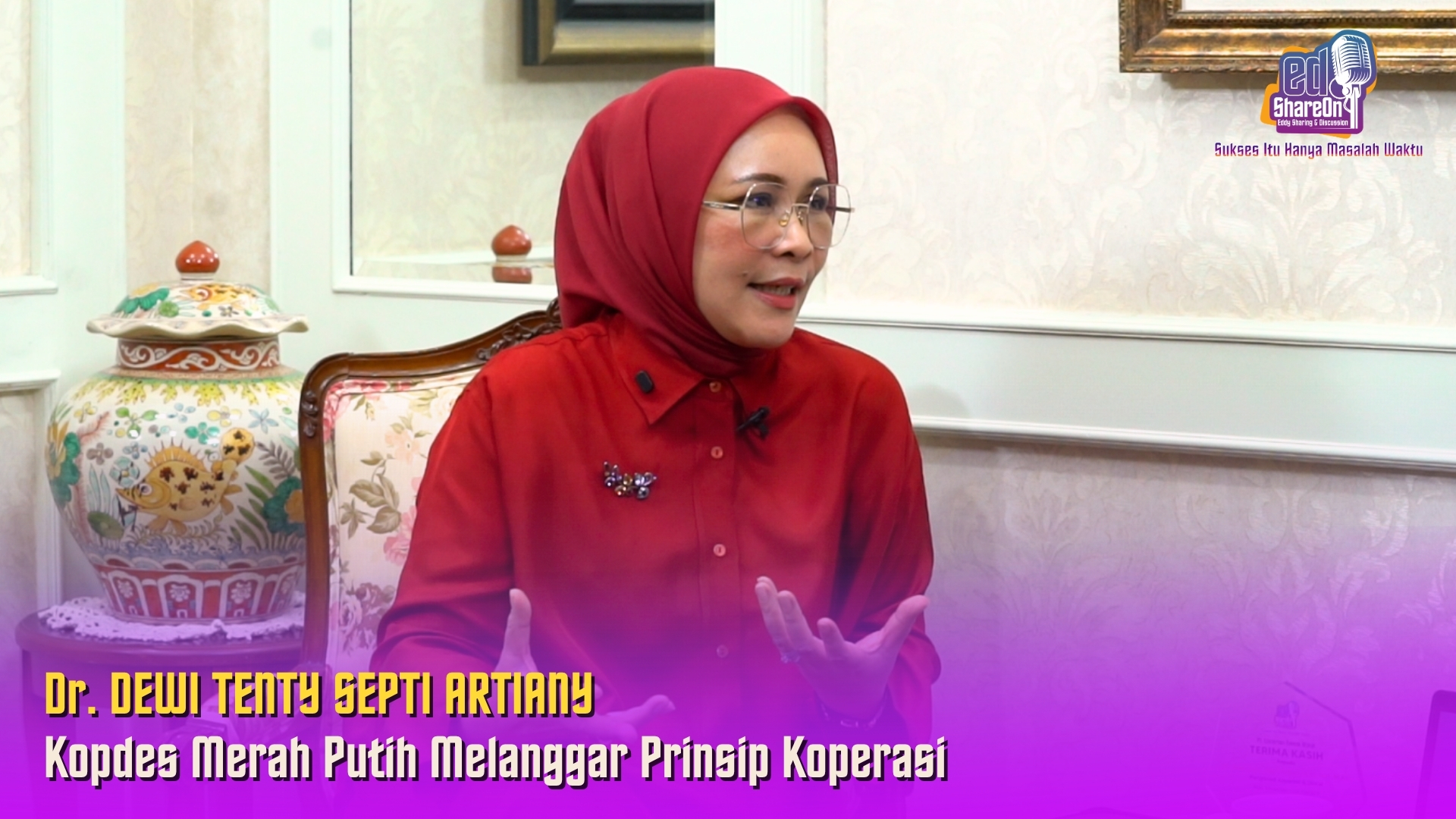 Dewi Tenty saat di podcast EdShareOn. (Foto: EdShareOn.com)