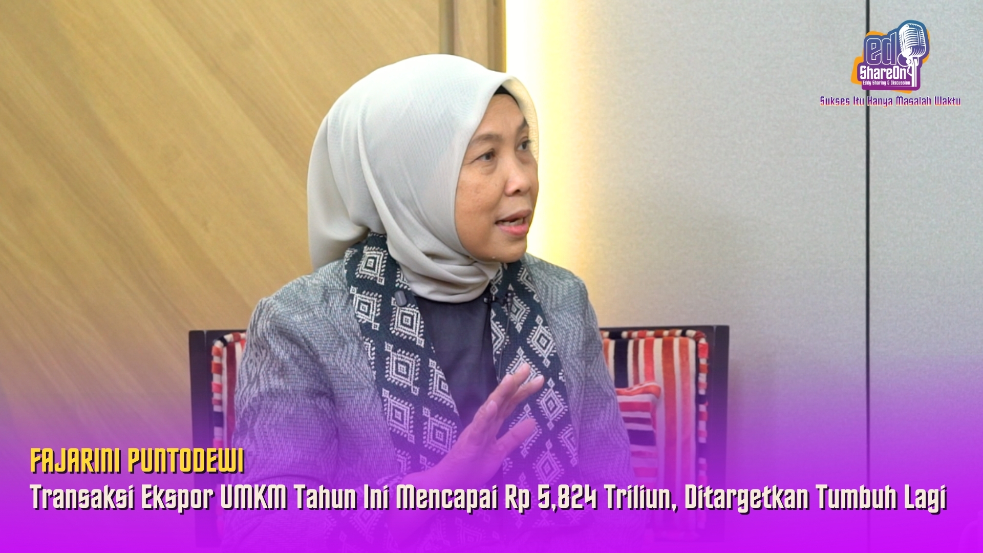 Fajarini Puntodewi saat di podcast EdShareOn. (Foto: EdShareOn.com)
