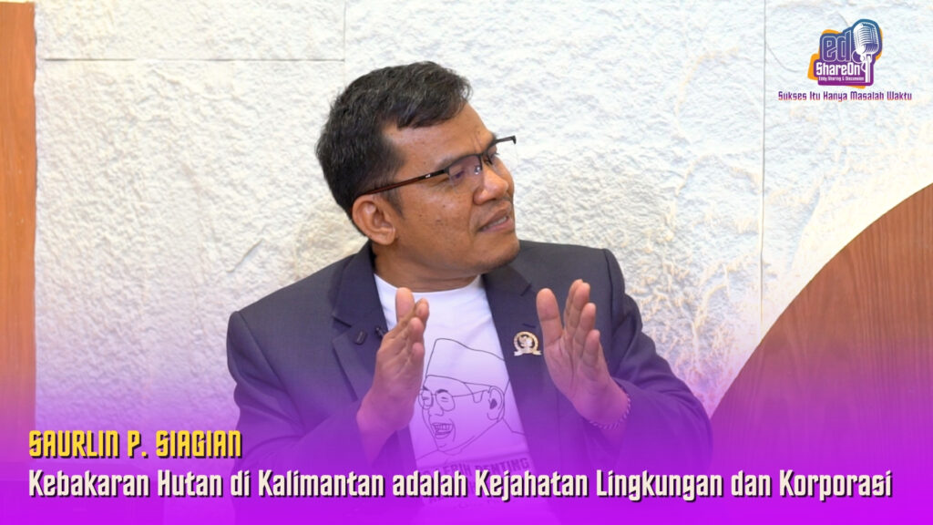 Saurlin Siagian saat di podcast EdShareOn. (Foto: EdShareOn.com)