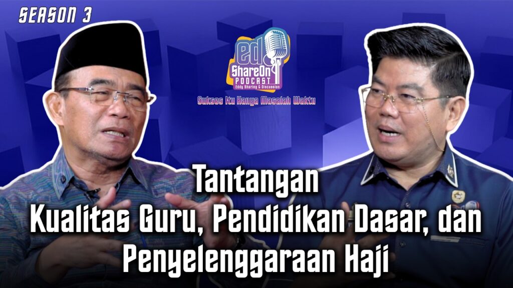 Muhadjir Effendy saat di podcast EdShareOn. (Foto: EdShareOn.com)