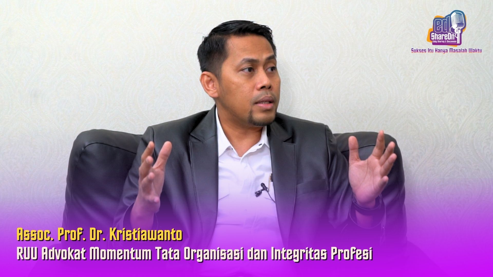 Kristiawanto saat di podcast EdShareOn. (Foto: EdShareOn.com)