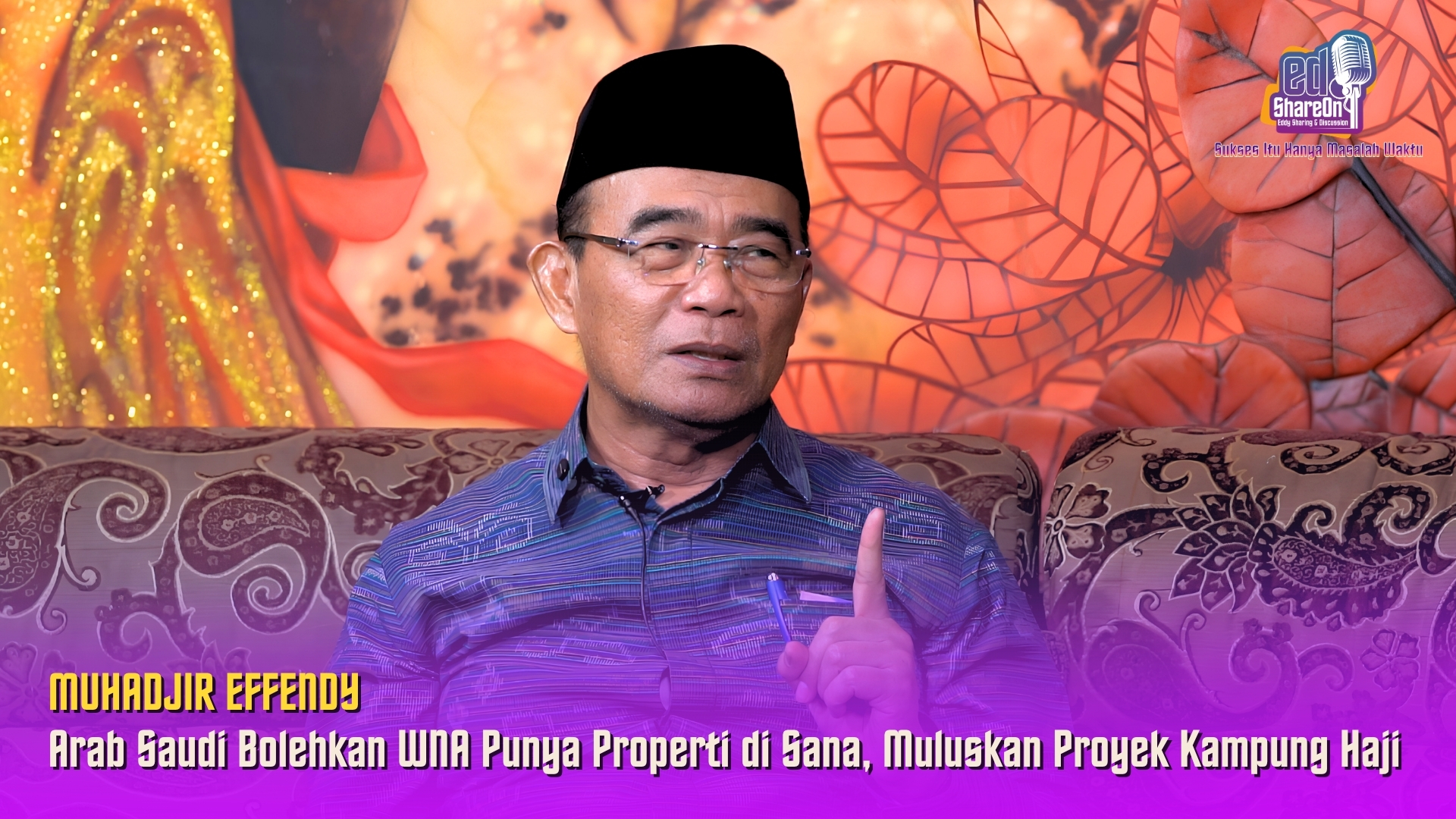 Muhadjir Effendy saat di podcast EdShareOn. (Foto: EdShareOn.com)